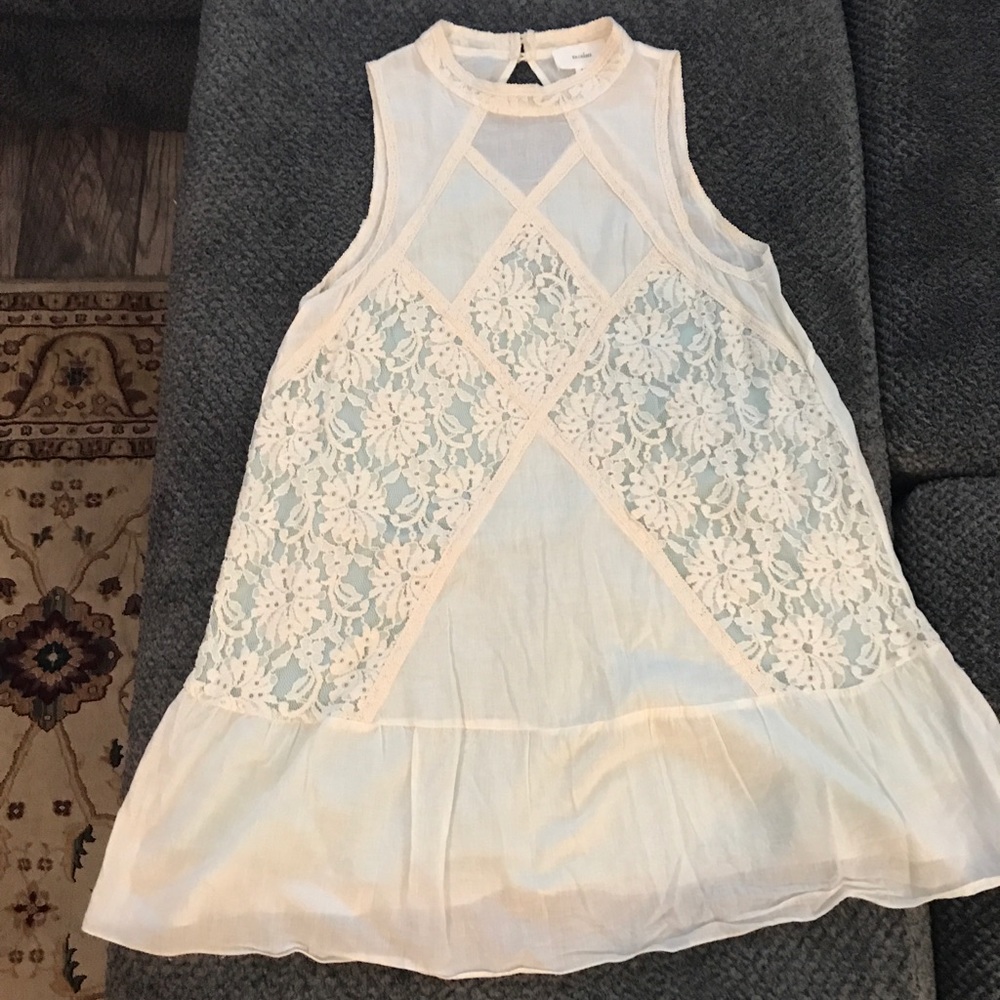 Cream mini dress... Never worn